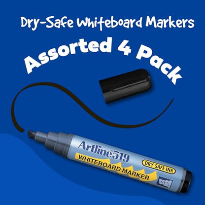 Artline Dry Safe Whiteboard Marker EK-519-2.0-5.0mm Chisel - Assorted