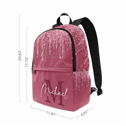 MyPupSocks Personalized School Backpack for Girls Custom Girls Casual Daypacks Lunch Tote Bag Customized Travel Book Bag with Name Knapsack Schoolbag for Teens Kids College - color: Multi 10