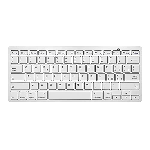 Wireless Italian Keyboard, Minority Language Ultra Thin Lightweight Silent Bluetooth Keyboards for Laptop/PC/Tablet/Desktop/Smart TV (Italian) - style: Italian