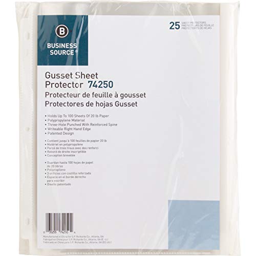 Business Source Sheet Protector, Clear (74250)