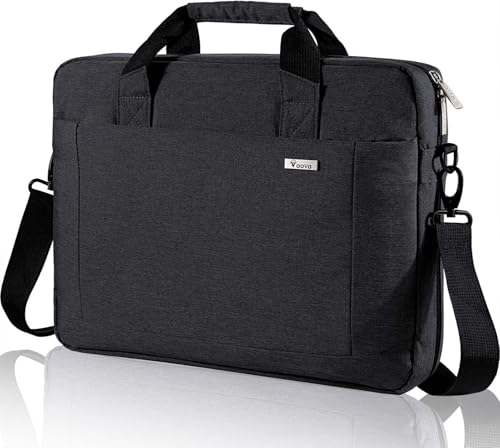 Voova Laptop Bag Case 15 15.6 16 Inch, Computer Sleeve Messenger Bag with Shoulder Strap Expandable Waterproof Business Briefcase for Men Women to Work Travel School, Fit 14-16 Inch Laptop, Black - color: Black, size: 14-15.6 Inch