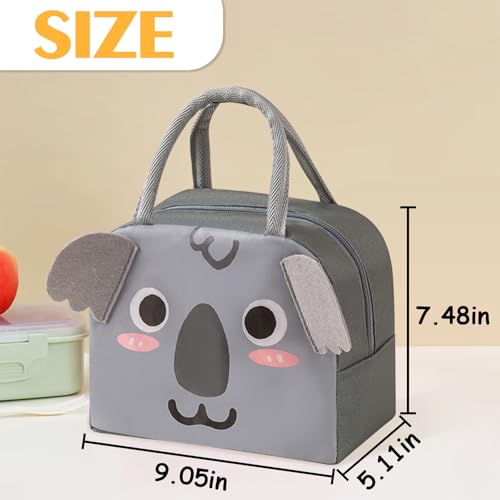 Lunch Bags Tote Cooler Bag Insulated Reusable Lunch Tote Bags Cartoon Portable Lunch Box Bag for Work Office Picnic Beach (Koala) - color: Koala