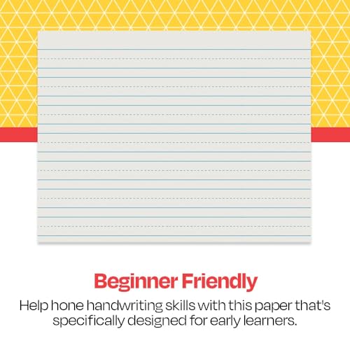 School Smart - 85350 Skip-A-Line Ruled Writing Paper, 3/4 Inch Ruled Long Way, 10-1/2 x 8 Inches, Pack of 500 White - size: 10.5" x 8" - 3/4" Ruled