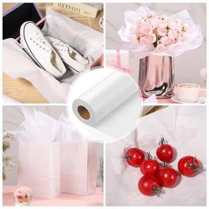 Tracing Paper Roll 17in x 50yd, White Trace Paper Pattern Paper Translucent Tracing Paper for Sewing, Drawing, Sketching, Gift Wrapping - size: 17in x 50yd