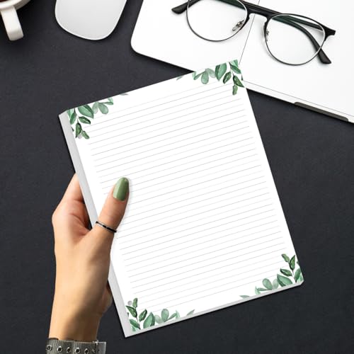 A4 Lined Refill Paper, 3-Hole Punched Ruled Filler Paper, 100Sheets / 200Pages Loose-Leaf Line Paper, 100gsm White Paper, 8.5'' x 11'', Leaf - size: 100 Sheets, style: 3-Hole