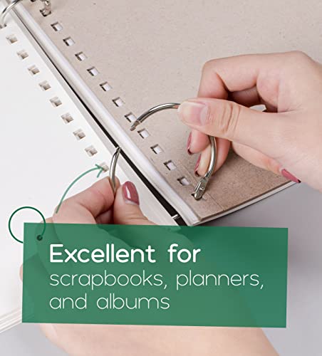 Mr. Pen- Loose Leaf Binder Book Rings, 2 Inch, 20 Pack | Metal Binder Rings for Index Cards, Keychains, School, Home, Office, Silver - color: Silver, size: 2", 20 Pack