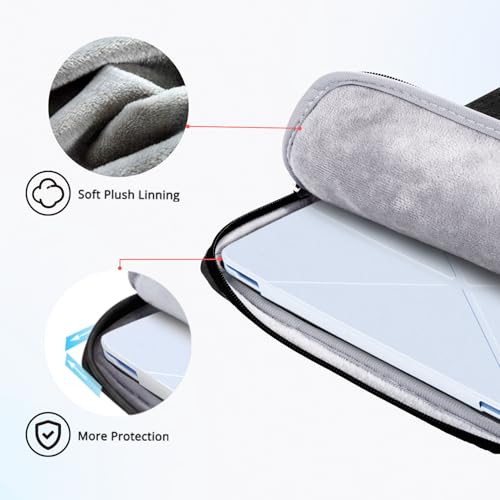 Ferkurn Laptop Case Sleeve for Men Women Chromebook Case Compatible with MacBook Air/Pro Lenovo Surface HP Dell ASUS Acer, 13.3 inch, Black - color: Black, size: 13.3 inch