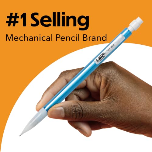 BIC Mechanical Pencil Variety Pack, Number 2 Mechanical Pencils With Erasers, Fine Point (0.5mm), Medium Point (0.7mm) and Thick Point (0.9mm), 60 Count, Bulk Mechanical Pencils for School or Work