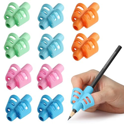Mr. Pen- Pencil Grips for Kids Handwriting, 20 Pack | Writing Aid Tools for Beginners, Preschoolers & Toddlers, Training Pencil Holders for Righties, Lefties & Adults