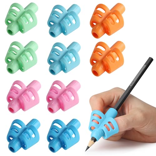 Mr. Pen- Pencil Grips for Kids Handwriting, 20 Pack | Writing Aid Tools for Beginners, Preschoolers & Toddlers, Training Pencil Holders for Righties, Lefties & Adults