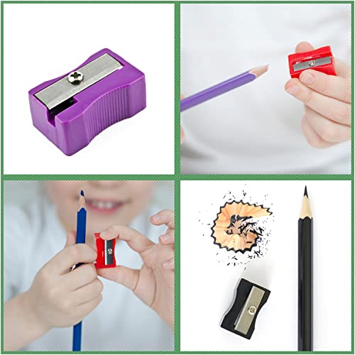 XYW 150 Pieces Pencil Sharpeners in Bulk - Colorful Mini Handheld Pencil Sharpener for Kids, Small Manual Pencil Sharpeners for School Classroom Home Office Supplies - color: 150 Pack