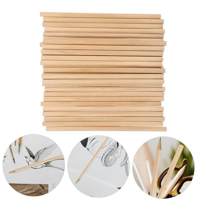 30pcs Natural Wooden Hb Pencils for Writing Sketching Drawing Ergonomic Round Wood Handheld Pencils for Students Artists Beginners Multi Function Graphite
