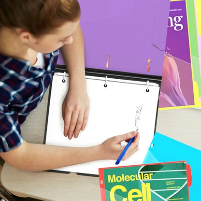WOT I Telescoping Project Organizer, Refillable 3 Ring Binder with Dividers and Pockets, 13 Pocket Folders, 1 Inch 3 Rings, Purple - color: Purple, size: 1 Pack
