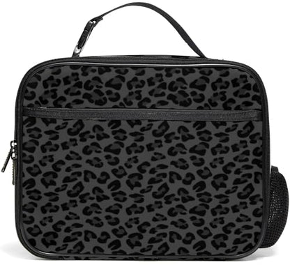 WOBAGMEN Leopard Lunch Box for Kids, Cute Insulated Lunch Bag for Boys Girls,Waterproof Lunch Box with Water Bottle Holder for Teens Adults Picnic Travel Back to School (Leopard) - color: Leopard