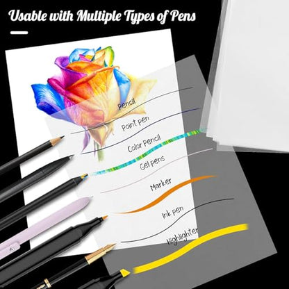 120 Sheets 8.5”x 11” Tracing Paper, Loose Translucent Trace Drawing Paper | 25 lb/41gsm, for Drawing Pad Book Sketchbook Coloring Painting, Sketching, Overlaying, Vellum Paper Trace Tracing Paper - size: 8.5" x 11", 120 sheets, style: loose tracing drawin