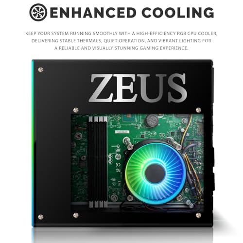 TechMagnet Zeus Pro 8 Gaming Desktop PC, Intel i5, GT 1030, 8GB ARGB RAM, 256GB SSD, RGB Keyboard Mouse, Speaker, Headphone, USB WiFi BT, Webcam, Win 11 (Renewed) - color: Only CPU, size: 256GB SSD