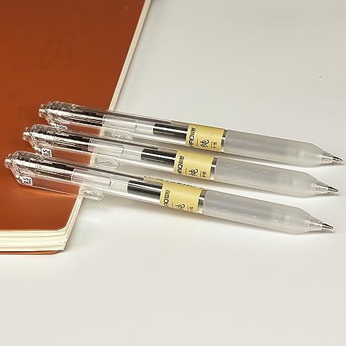 Gel Pens 0.5mm, 12 Pcs, Retractable Pen, Black 0.5 Fine Point | Style of Japanese Gel Pen, Retractable Gel Pens for Asian Korean Japan Office School Supplies