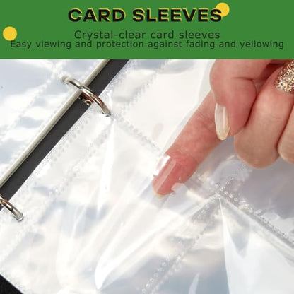 9-Pocket Trading Card Binder, PU Leather Zip Card Binder Album Holds 900 Cards for TCG, Sports Cards, Collectible Cards（CARTOON） - color: Cartoon1