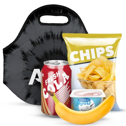 Campus Lab Alabama State University Tie-Dye Soft Neoprene Lunch Bag, School - color: Alabama State University Hornets