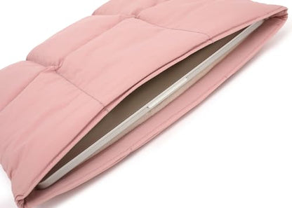 KAYOND Puffy Laptop Sleeve 13 Inch 14 inch, Pillow Shape Laptop Sleeve, Compatible MacBook Pro 13inch 14 Inch M4 M5 Pro/Max, MacBook Air M1 M2 M3 M4 2026, Pink - color: Pink, size: For 13"-14" MBA/MAP M4 M3 M2 M1