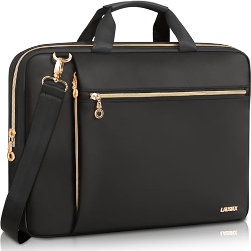 Laptop Case Bag Women Men Computer Sleeve Compatible with MacBook/Dell/HP/Acer/ASUS/LG, Waterproof Shoulder Carrying Briefcase, Black, 14-14.5 Inch - color: Black, size: 14 inch