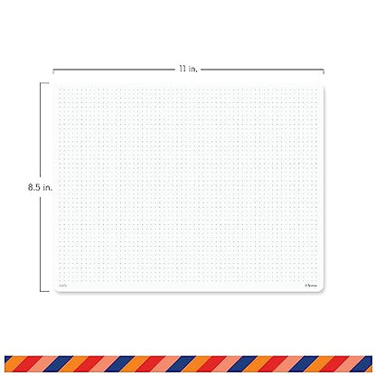 Notsu Dot Grid Notepads 8.5 x 11 inch, 2 Pack | Minimalist Dotted Memo Mouse Pads with Premium Thick Paper, Letter Size - size: 8.5" x 11", style: Dot Grid