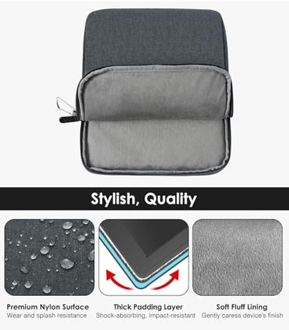 MoKo 9-11 Inch Tablet Sleeve Bag Carrying Case Fits New 11-inch iPad Pro M4/iPad Air M2 2024, Air 5/4/3 10.9"/10.5", Pro 11 M2, i-Pad 10th 10.9, i-Pad 9/8th Gen 10.2, Tab S8/S9 11", Space Gray - color: Space Gray, size: 9-11