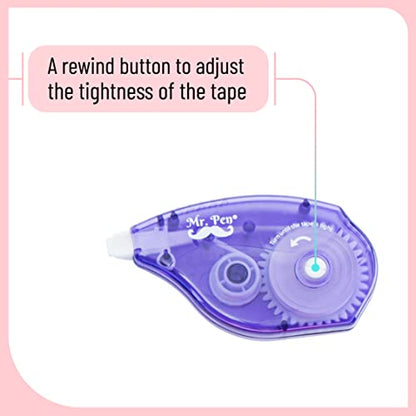 Mr. Pen- Correction Tapes, 7 Pack, 0.2" x 393", White Correction Tape Set | for Quick Corrections, Office and School Supplies