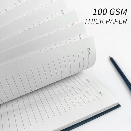Lined Spiral Notebook A4 Large Journal 8.5" x 11",6 Pack 7mm College Ruled Hardcover Notebooks 160 Pages 100GSM Thick Paper for Note Taking School Office Supplies - style: 6-Lined