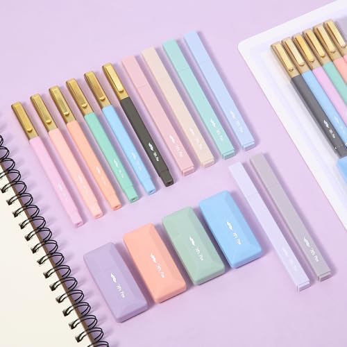Mr. Pen- Aesthetic Highlighters and Ballpoint Pens No Bleed, 17 Pack | Aesthetic Correction Tapes, Bible Highlighters and Pens No Bleed, Fast Dry and No Smear for Bible Journaling, School Supplies