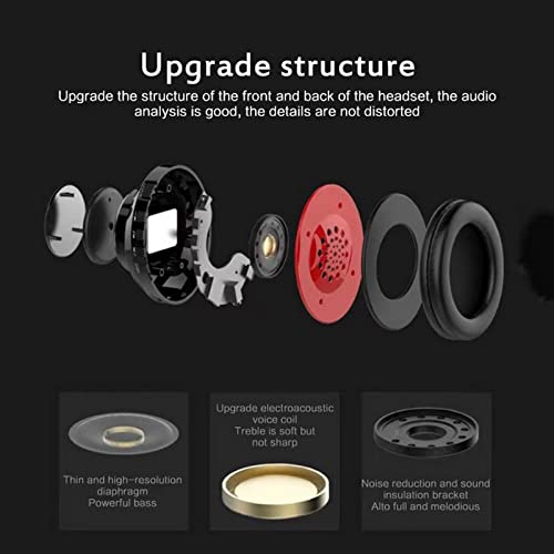 Kids Bluetooth Over Ear Headphones with Colorful LED Lights for Travel,Home | Built-in Mic, Bluetooth 5.0, Wired and Wireless Foldable Stereo Headphones for Classroom, Office, Tablet, Airplane - color: Black 2