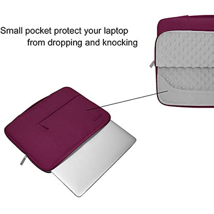 MOSISO Laptop Case 13.3 inch, 13-13.3 inch Laptop Sleeve with Handle Compatible with MacBook Air/Pro 13/Pro 14 M5 M4 M3 M2 M1,HP Dell ASUS Lenovo, Polyester Multifunctional Computer Bag, Burgundy - color: Burgundy, size: 13.3 inch