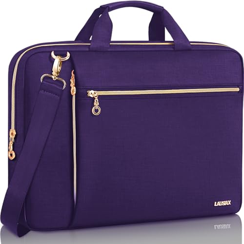 Laptop Case Bag Women Men Computer Sleeve Compatible with MacBook/Dell/HP/Acer/ASUS/LG, Waterproof Shoulder Carrying Briefcase, Violet, 14-14.5 Inch - color: Violet, size: 14 inch
