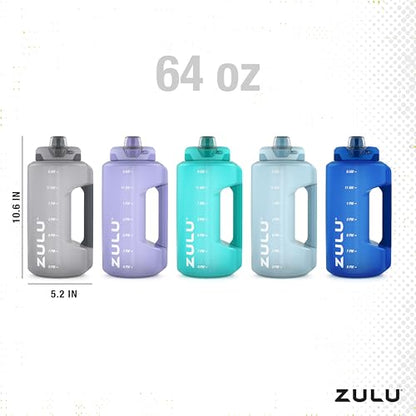 Goals Half Gallon Water Bottle with Straw - color: Aquaviva, size: 64 Ounces