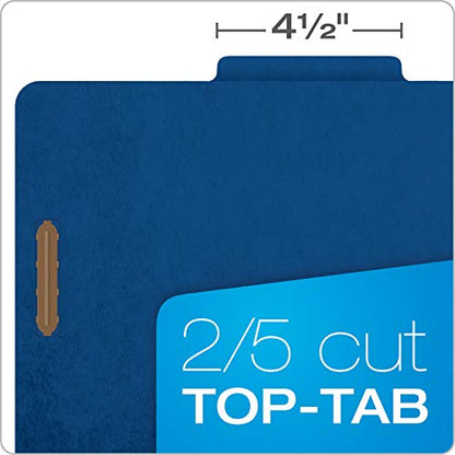 Pendaflex Classification File Folders, 1 Divider, Durable File Organizer for Home, School or Office, Letter-Size Folders for Files, Paper Organizer, Durable Prongs, (B006NVMJCC) (Pack of 5) - size: Letter (Pack of 5)