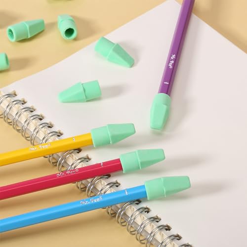 Mr. Pen- Pencil Erasers Toppers, 120 Pack, Green, Erasers for Pencils | Pencil Top Erasers, Pencil Eraser - color: Green, size: 120 Pack