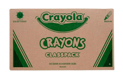 Crayola Crayon Classpack (832 Count), Bulk School Supplies for Classrooms,13 Sets of 64 Crayons, Kids Arts & Crafts Supplies - style: 832 Count