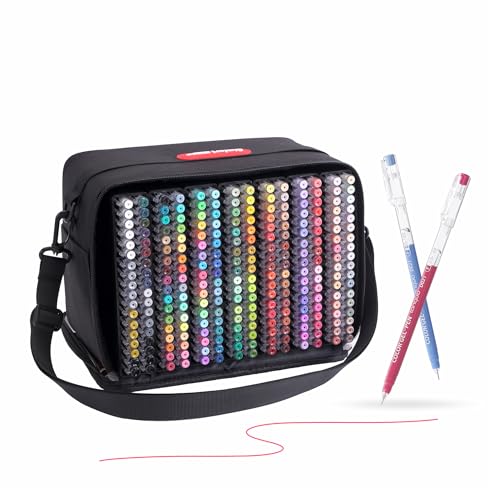 languo 252 PCS Acrylic Gel Pens for Coloring, 234 Colors Gel Colored Pens Set with Travel Case, Perfect Gel Pens for Adult Drawing Doodling Journaling, Art Supplies and DIY Crafts - color: 252 Pcs/234 Colors Set