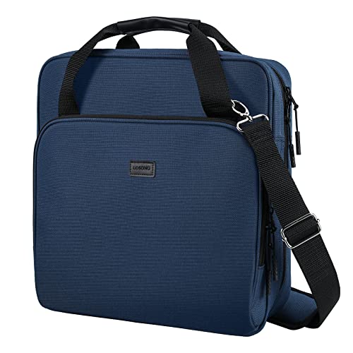 2 Inch 3 Ring Zipper Binder O-Ring with Strap & Multi-Pockets | Binder with Strap 500 Sheet Capacity for School and Office Binder Organizer, Compatible with 13-Inch MacBook, Dark Blue - color: Dark Blue, size: 2Inch-O-ring