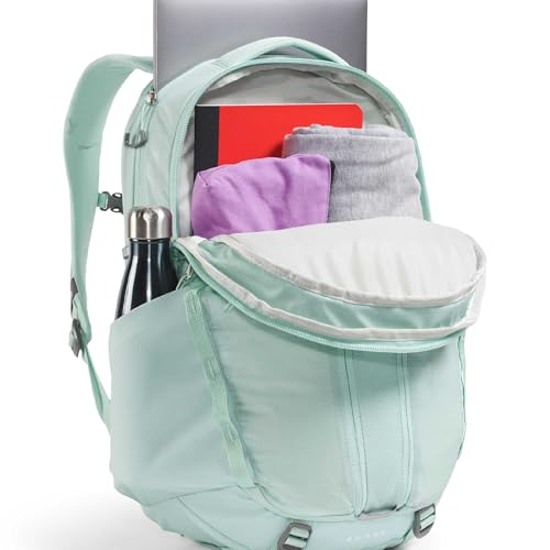 The North Face Women's Surge Commuter Laptop Backpack - Everyday Travel Bag, Laptop Sleeve, Water-Repellent, Opal Frost, One Size - color: Opal Frost