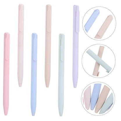 Uonlytech 6pcs Quick Drying Multi Color Gel Marking Pens for Students and Household Use Lightweight Material Smooth Writing School and Office Supply