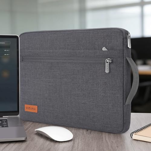 KIZUNA Laptop Tablet Sleeve 10 Inch Water-Resistant Computer Case Hand Bag for 11" iPad Air M3 Pro M4/11 iPad A16/10.9 iPad/10.5" Samsung Galaxy Tab S6/10.5" Surface Go 3/10.1" Lenovo Smart - color: Dark Grey, size: 9.7-10.5 Inch / 11" iPad Pro 2020