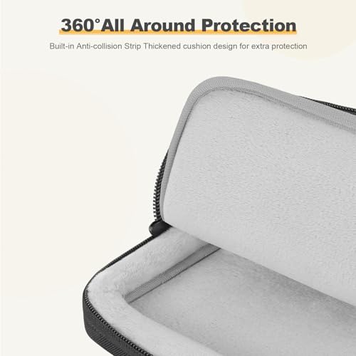 360 Protective Laptop Carrying Case 13.3 inch,13-13.3 inch Laptop Sleeve Compatible with MacBook Air/Pro 13/Pro 14,HP Dell ASUS Lenovo,Shockproof Computer Sleeve Bag with Pocket, Black