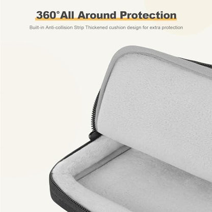 360 Protective Laptop Carrying Case 13.3 inch,13-13.3 inch Laptop Sleeve Compatible with MacBook Air/Pro 13/Pro 14,HP Dell ASUS Lenovo,Shockproof Computer Sleeve Bag with Pocket, Black