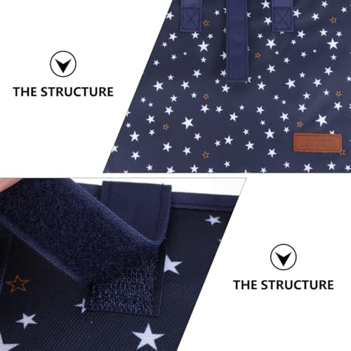 TEHAUX File Folder with Handle 13-Pocket Expanding File Organizer Waterproof Oxford Document Storage Bag for A4 Papers Receipts Cards Vouchers Home Office School Travel