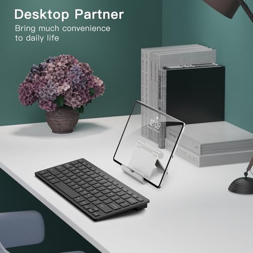 JETech Foldable Tablet Stand for 4-11" Tablets and Phones, Silver | Adjustable Portable Desktop Holder, Foldable Dock for iPad/iPad Pro/Air/Mini, Galaxy Tab A8/A7 Lite/A7/S8/S7, Kindle, etc - color: Silver