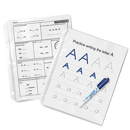 Avery Clear Quick Load Sheet Protectors, Non-Glare, Top & Side Load, 50 Document Protectors (73803) - size: One Size