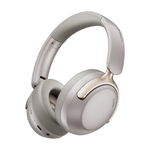 LORELEI Q30 Bluetooth Headphones Over Ear,60H Playtime & 3 EQ Music Modes,BT6.0 Headphones Wireless with Mic,Foldable Lightweight Headsets,HiFi Stereo Deep Bass for Home Travel iPad Tablet-Dunes Grey - color: Dunes Grey