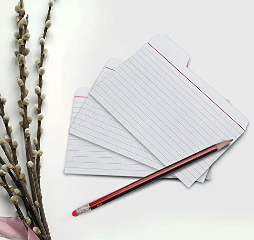 4x6 Tabbed Index Card, White, 48 PK - color: White, size: 4x6 48 PK, style: Cards Only