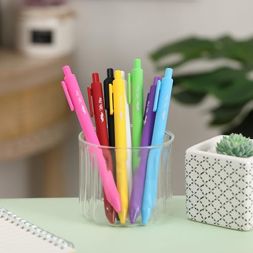 Mr. Pen- Retractable Gel Pens, 8 Pack, Vivid Color Ink, Fine Point 0.7 mm | Fast Dry, Smooth Writing, Cute Gel Ink Pens for Drawing, Writing Planner and School Supplies